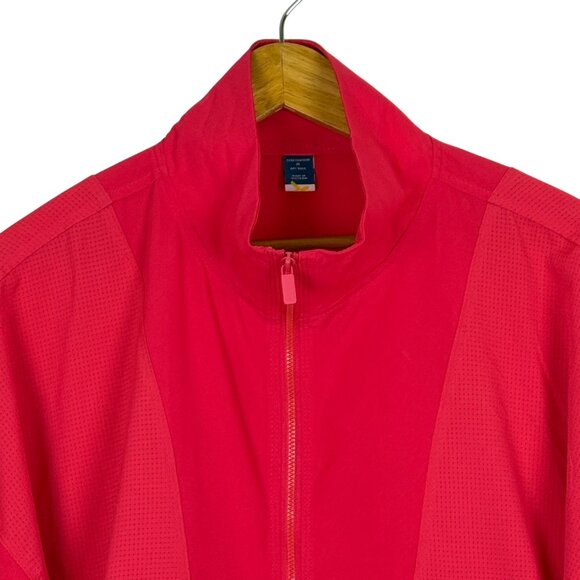 StretchTech Quick Dry Pullover Windbreaker Jacket Sz Medium Athletic Lightweight - Picture 2 of 7